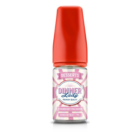 Longfill Dinner Lady - Strawberry Macaroon 7/30ml