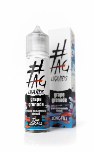 Longfill Hasztag #TAG - Grape Granade 10/60ml