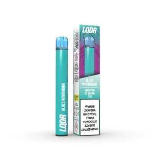 Jednorazowy e-papieros LQDR Bar 800 Puffs 20mg - Aloes Winogrono