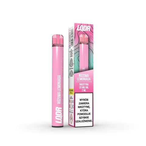 Jednorazowy e-papieros LQDR Bar 800 Puffs 20mg - Różowa Lemoniada