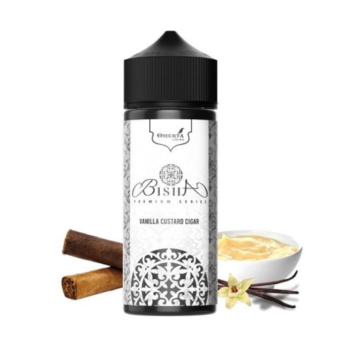 Longfill Omerta Bisha - Vanilla Custard Cigar 20/120ml