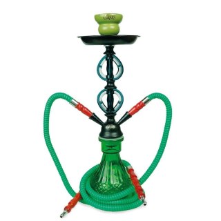 Shisha Oasis - Farah Zielona (wys. 42 cm, 2 węże)