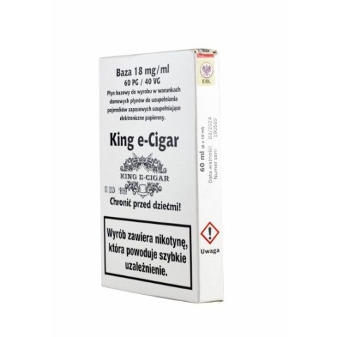 Baza Shot King e-Cigar - 60/40 18MG 60ML (6x10ml)