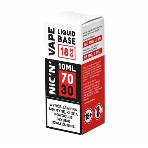 Baza Shot Nic'n'Vape - 70/30 18MG 10ML