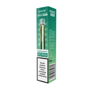 Jednorazowy e-papieros Smok Mavic Crystal 700 Puffs 20mg - Menthol Mojito