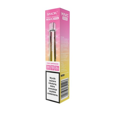 Jednorazowy e-papieros Smok Mavic Crystal 700 Puffs 20mg - Pink Lemonade