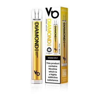 Jednorazowy e-papieros Vapes Bars Diamond 600 - Banana Split