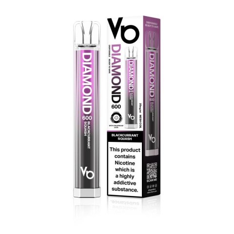 Jednorazowy e-papieros Vapes Bars Diamond 600 - Blackcurrant Squash