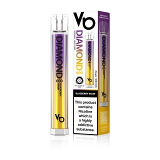 Jednorazowy e-papieros Vapes Bars Diamond 600 - Blueberry Sour