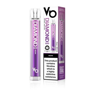 Jednorazowy e-papieros Vapes Bars Diamond 600 - Grape