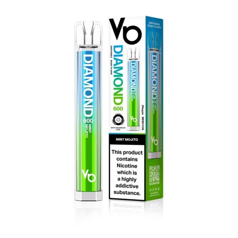 Jednorazowy e-papieros Vapes Bars Diamond 600 - Mint Mojito