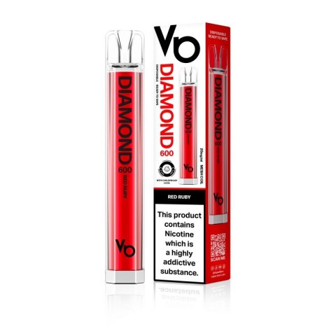 Jednorazowy e-papieros Vapes Bars Diamond 600 - Red Ruby