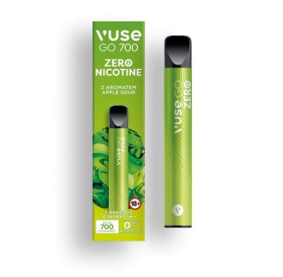 Jednorazowy e-papieros Vuse Go 700 puffs 0mg (bez nikotyny) - Apple Sour