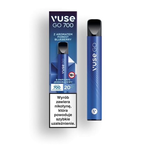 Jednorazowy e-papieros Vuse Go 700 puffs 20mg - Forest Blueberry