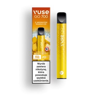 Jednorazowy e-papieros Vuse Go 700 puffs 20mg - Mango Ice