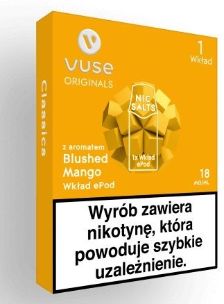 Wkład do e-papierosa VUSE ePod - Blushed Mango 18mg 1 szt.