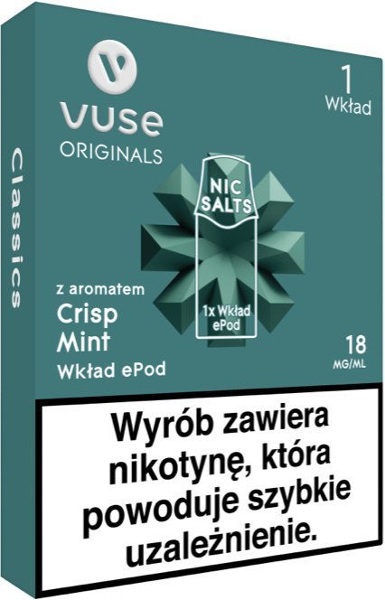 Wkład do e-papierosa VUSE ePod - Crisp Mint 18mg 1 szt.