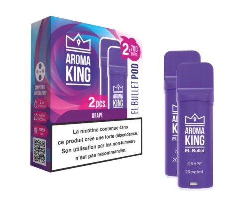 2x Wkład do e-papierosa Aroma King EL Bullet - Grape