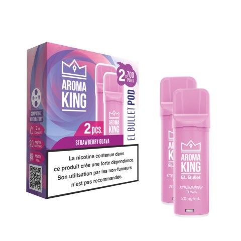 2x Wkład do e-papierosa Aroma King EL Bullet - Strawberry Guava