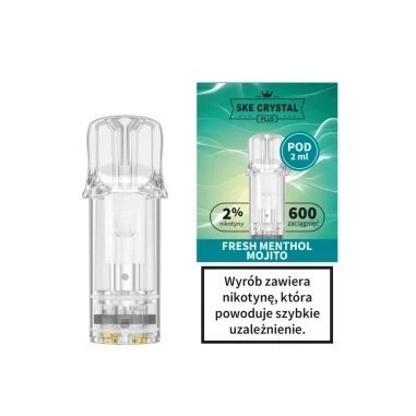 Wkład do e-papierosa Crystal Plus - Fresh Menthol Mojito 20mg 600+