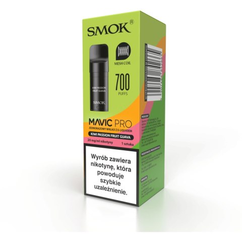 Wkład do e-papierosa Smok Mavic PRO - Kiwi Passionfruit Guava 20mg Wkład do e-papierosa Smok Mavic PRO - Kiwi Passionfruit Guava 20mg