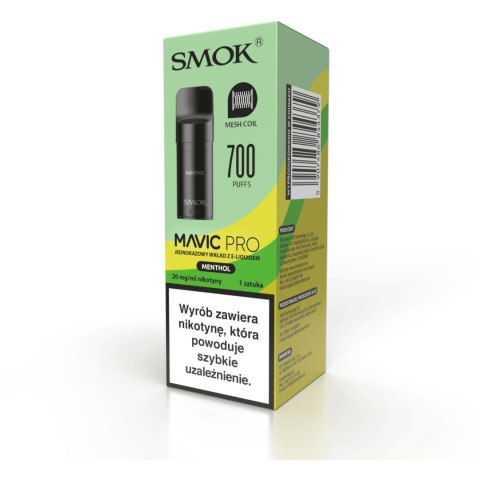 Wkład do e-papierosa Smok Mavic PRO - Menthol 20mg