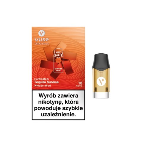 Wkład do e-papierosa VUSE Pro - Tequila Sunrise 18mg