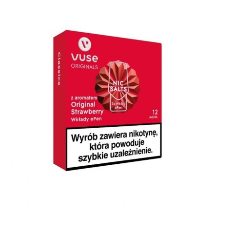 Wkład do e-papierosa VUSE ePod - Original Strawberry vPro 12mg 2 szt.