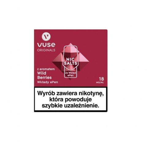 Wkład do e-papierosa VUSE ePod - Wild Berries vPro 18mg 2 szt.