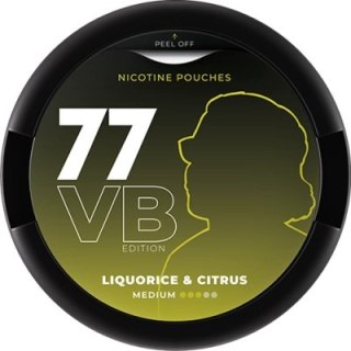 Woreczki Nikotynowe 77 VB Mini Medium (10.4mg) - Liquorice & Citrus