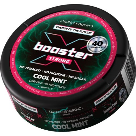 Woreczki Kofeinowe X-BOOSTER - Cool Mint 40mg