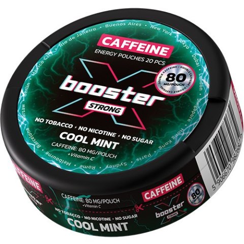 Woreczki Kofeinowe X-BOOSTER - Cool Mint 80mg