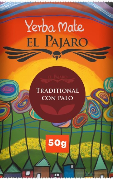 Yerba Mate El Pajaro - Tradicional Con Palo 50g