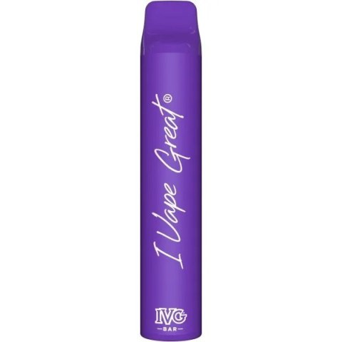 E-papieros jed. IVG Bar Plus - Aloe Grape Ice 20mg E-papieros jed. IVG Bar Plus - Aloe Grape Ice 20mg