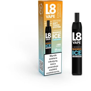 L8 Vape 800puff 20mg - Mango Ice