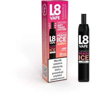 L8 Vape 800puff 20mg - Peach Ice