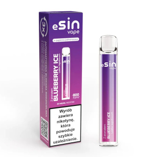 ESIN Vape 800puff 20mg - Blueberry Ice