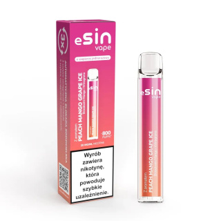 ESIN Vape 800puff 20mg - Peach Mango Grape Ice