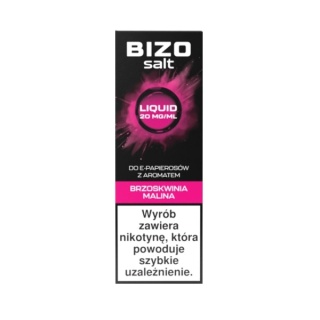 Liquid Bizo Salt 10ml - Brzoskwinia Malina 20mg (A25)