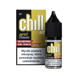 Liquid Chill Out Salt 10ml - Agrest Truskawka Ice 20mg (A25)