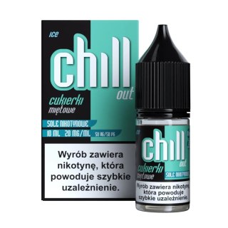 Liquid Chill Out Salt 10ml - Cukierki Miętowe Ice 20mg (A25)