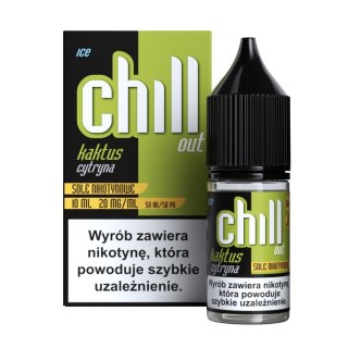 Liquid Chill Out Salt 10ml - Kaktus Cytryna Ice 20mg (A25)