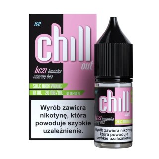 Liquid Chill Out Salt 10ml - Liczi Limonka Czarny Bez Ice 20mg (A25)