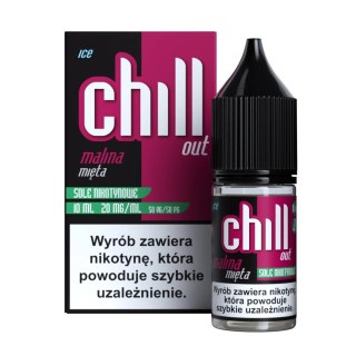 Liquid Chill Out Salt 10ml - Malina Mięta Ice 20mg (A25)