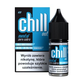 Liquid Chill Out Salt 10ml - Mentol Zero Cukru Ice 20mg (A25)