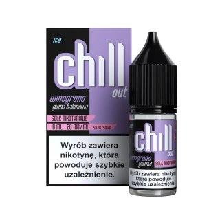 Liquid Chill Out Salt 10ml - Winogrono Guma Balonowa Ice 20mg (A25)