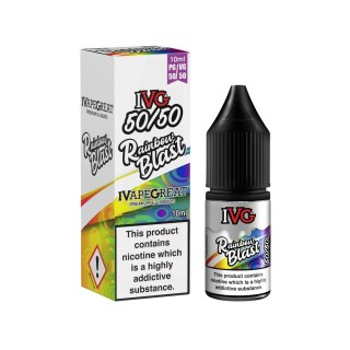 Liquid IVG 50/50 10ml - Rainbow Blast 6mg (A25)