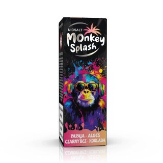 Liquid Monkey Splash Salt - Papaja Aloes Czarny Bez Koolada 20mg (A25)