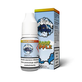 Liquid Ninja Vape 10ml - Sour Apple 20mg (A25)