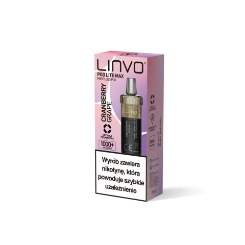 Wkład Vbar Linvo Pod Lite MAX - Cranberry Grape 20mg (A25) Wkład Vbar Linvo Pod Lite MAX - Cranberry Grape 20mg (A25)